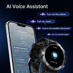 CUBOT C29 smartwatch with 1.52-inch display, Bluetooth call, and 410mAh battery showing on a wrist.