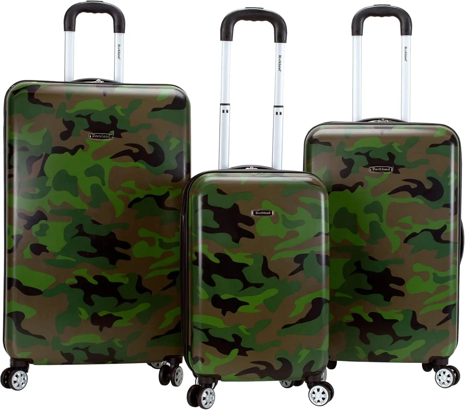 Lightweight 20-inch Nova Mart hardside spinner luggage with polycarbonate shell and multi-directional wheels for easy travel.