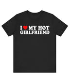 Men's oversized cotton meme T-shirt by Nova Mart featuring a humorous "I Love My Girlfriend" design.