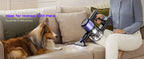 Nova Mart 10-in-1 cordless stick vacuum cleaner with 55Kpa suction and 500W power, shown with detachable parts and cleaning attachments.