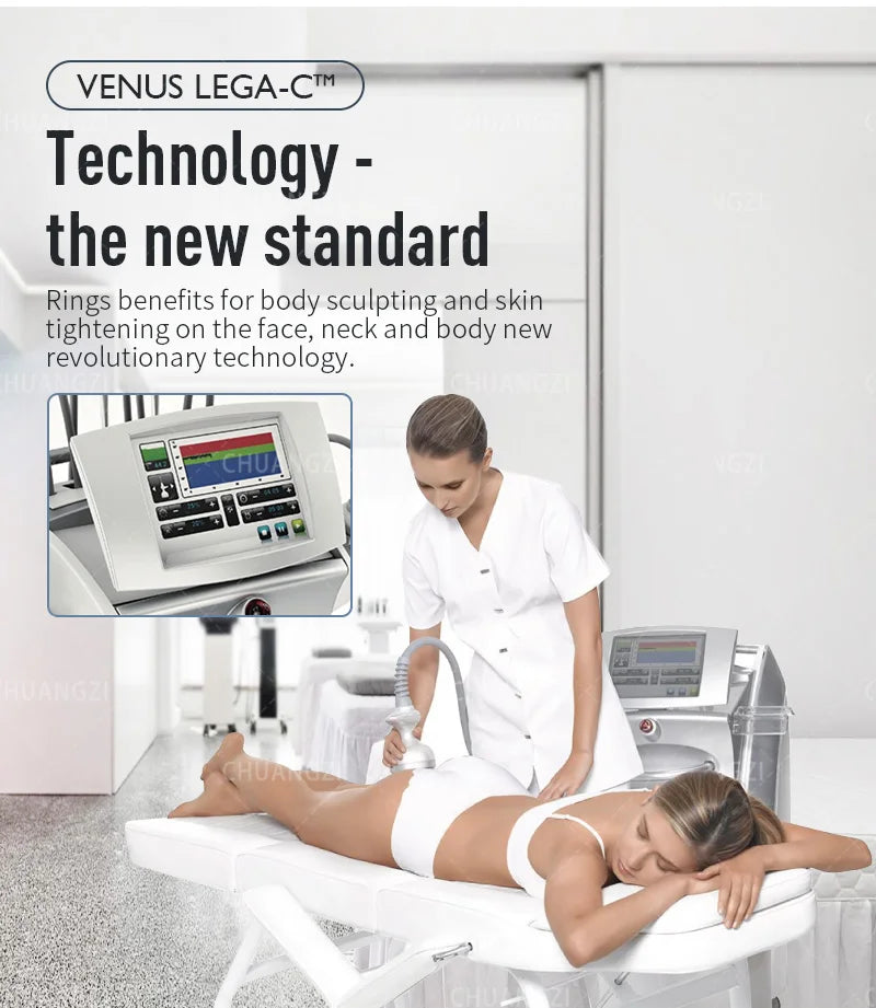 Venus Legacy cellulite treatment and skin lifting device by Nova Mart, showing the sleek beauty device on a clean surface.