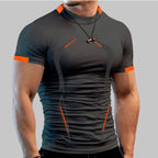 Men's Nova Mart quick dry gym t-shirt, breathable running training tee, lightweight athletic shirt for active wear.
