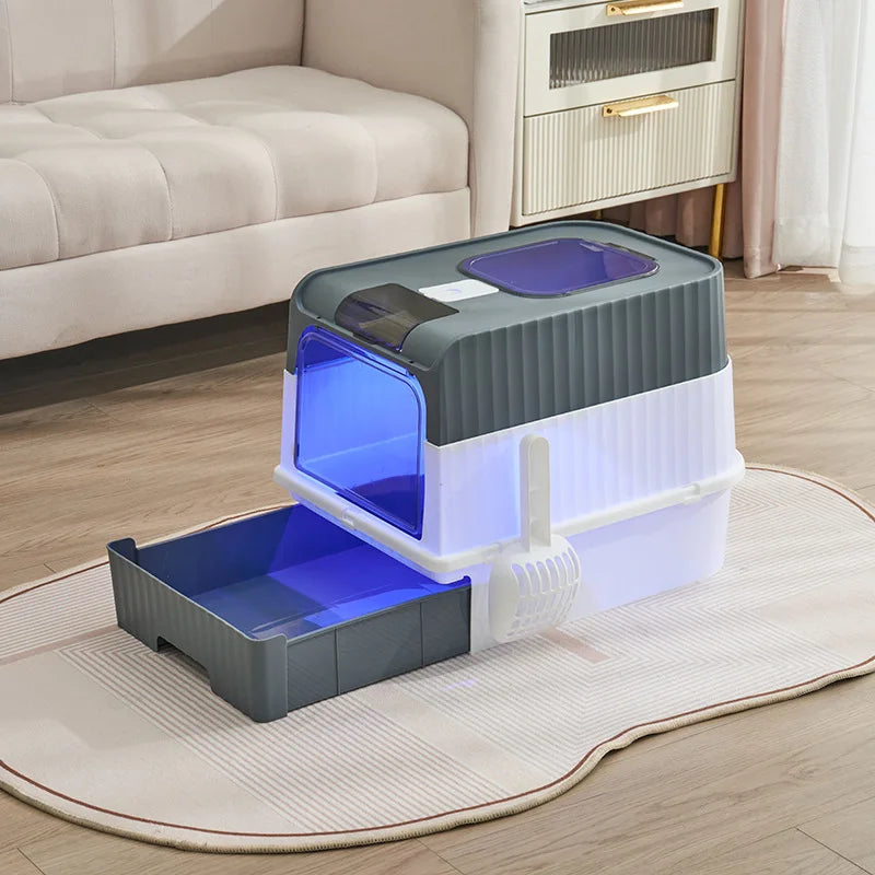 Fully Enclosed Cat Litter Box – Anti-Splash - Image 7