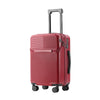 Nova Mart PC hardshell carry-on luggage with combination lock, durable suitcase for travel with secure locking system.