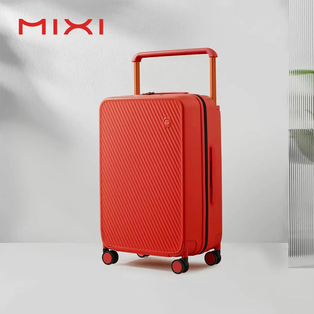 Nova Mart Mixi Wide Handle Hardside Luggage suitcase with patent design, durable hard shell and spacious interior.