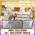 Large Nova Mart IMBABY kids safety playpen with soft padding and ball pool, ideal for safe indoor play for children.