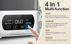 Nova Mart 4-in-1 baby bottle sterilizer and dryer with LED touch control, auto shut-off, suitable for all bottle types.