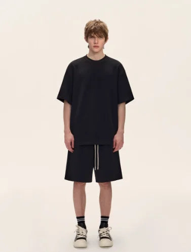 Men's oversized cotton meme T-shirt with "I Love My Girlfriend" print, featuring humorous graphic, by Nova Mart.