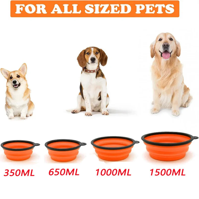 Folding Portable Silicone Dog Feeder – Travel - Image 5
