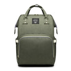 Large capacity Lequeen mummy diaper bag backpack by Nova Mart with multiple compartments, ideal for travel and baby essentials.