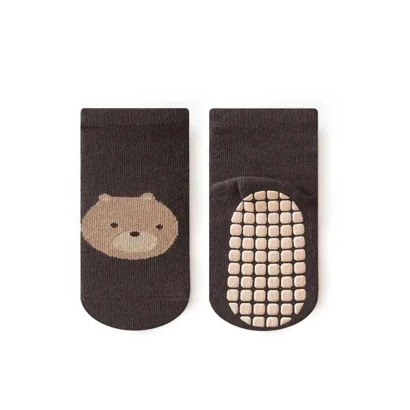 Homefish 6 Pairs Kids Non-Slip Socks – Cute Cartoon M L - Image 8