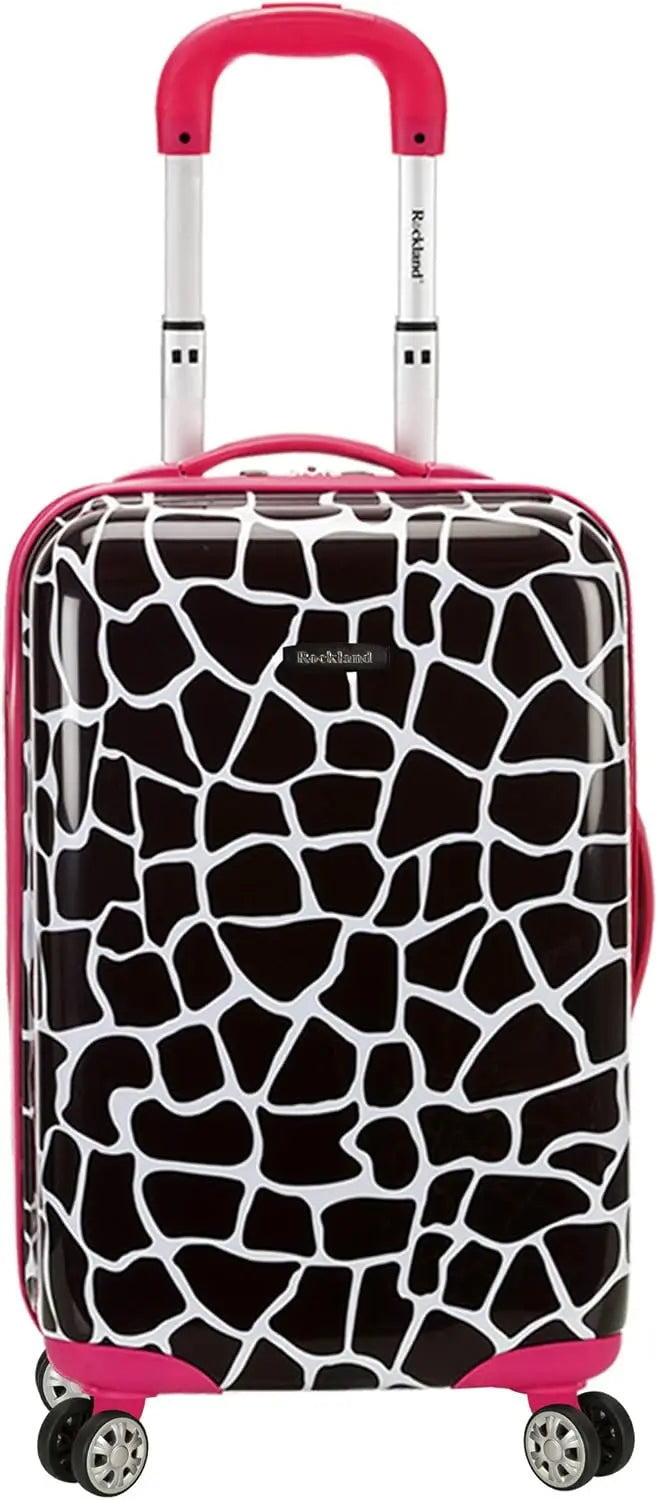 Lightweight 20-inch Nova Mart hardside spinner luggage with polycarbonate shell and multi-directional wheels for easy travel.