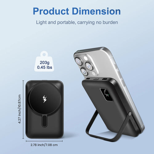 Slim Magnetic Power Bank 10000mAh – 15W