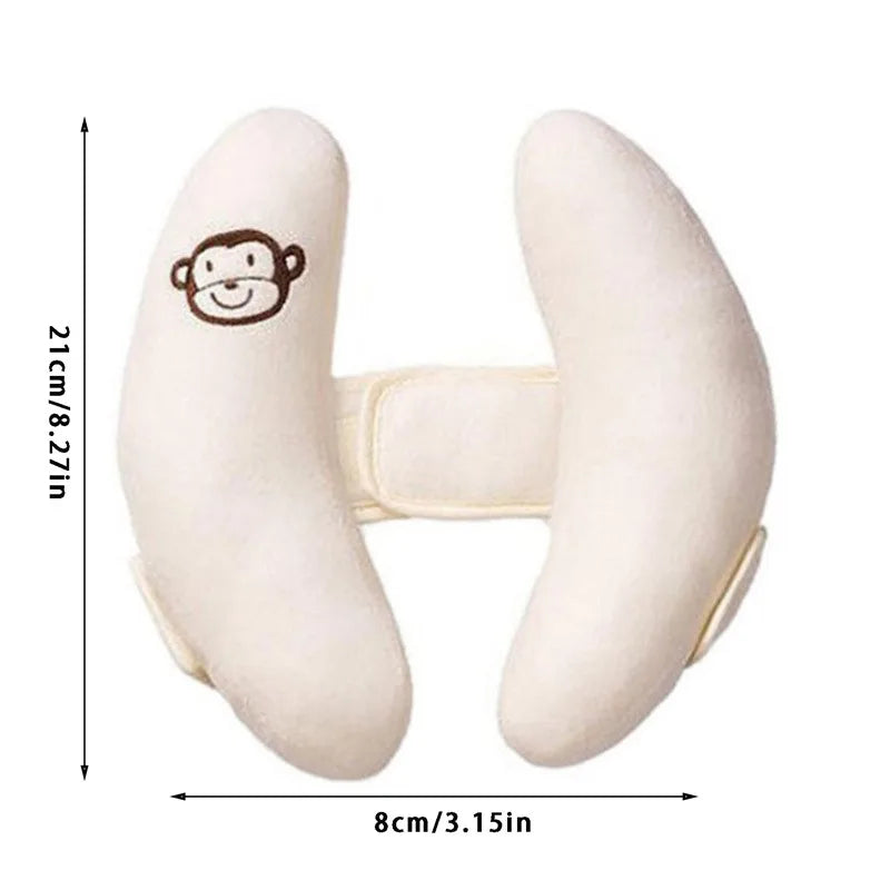 Baby stroller neck pillow by Nova Mart providing head support for infants in car seats and strollers, soft and comfortable.