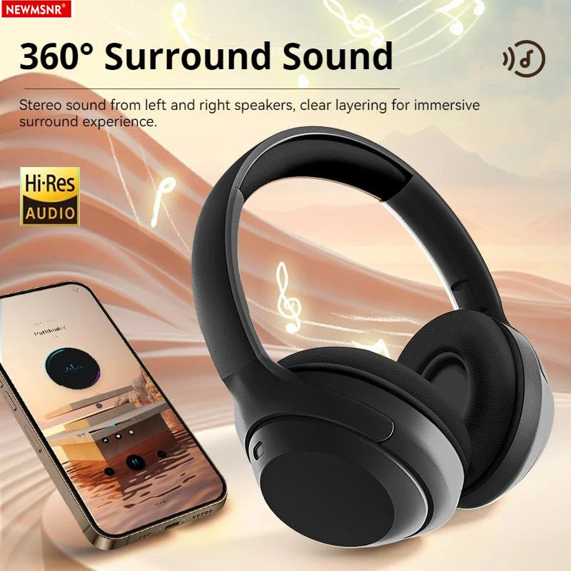 Wireless gaming headphones by Nova Mart with 360° surround sound, deep bass, HD microphone, and 20-hour battery life.