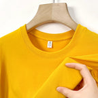 Men's Korean casual cotton round neck T-shirt by Nova Mart, featuring a comfortable fit and classic design in natural fabric.