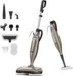 Nova Mart 10-in-1 Steam Mop Cleaner with 1300W power and rotating pad, designed for efficient floor cleaning and sanitizing.