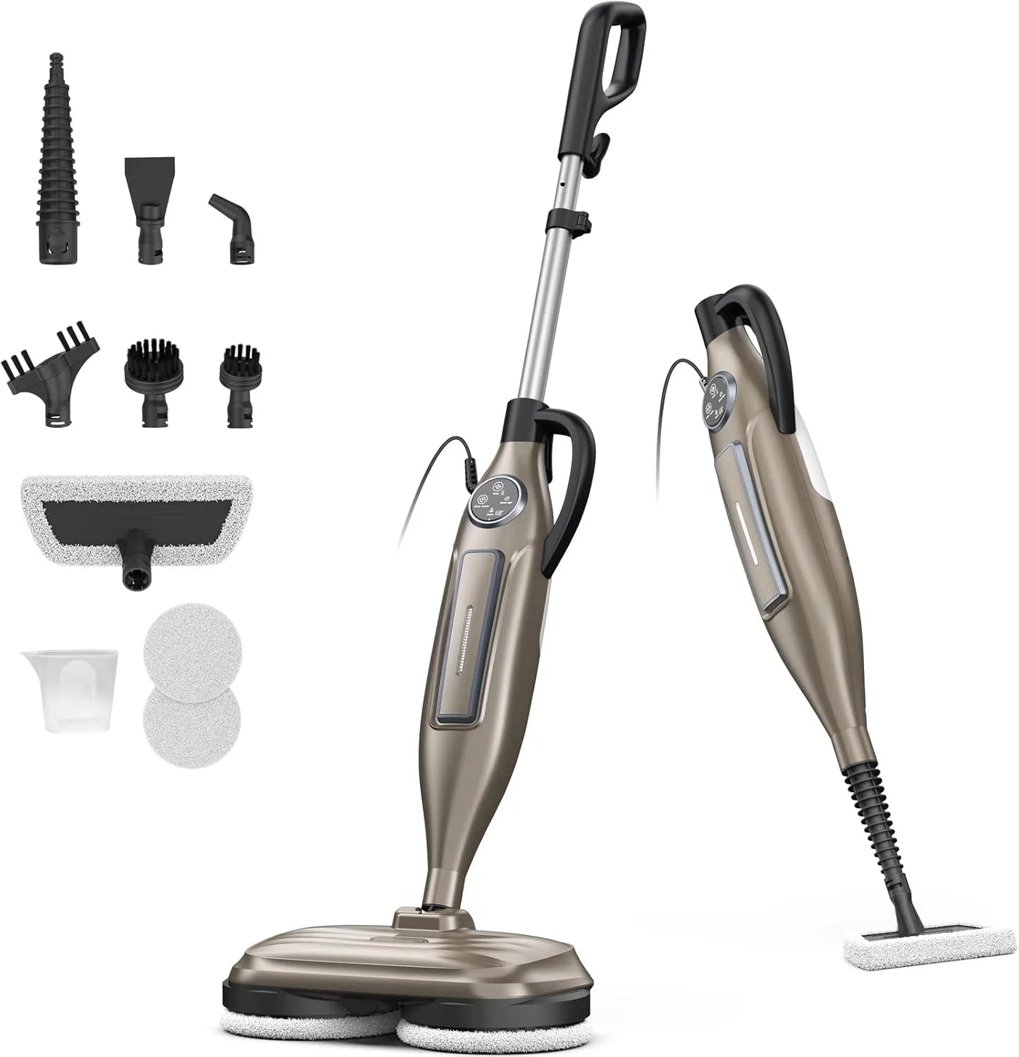 Nova Mart 10-in-1 Steam Mop Cleaner with 1300W power and rotating pad, designed for efficient floor cleaning and sanitizing.