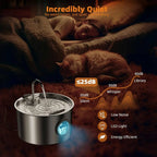 Stainless Steel Cat Water Fountain , 108oz Pet Fountain Dispenser Automatic for Inside Dog Cats Drinking Replaceable filters - Image 5