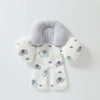 Nova Mart newborn stroller seat liner with baby head and neck support cushion, providing comfort for infants during strolls.