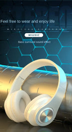 Nova Mart B39 ANC wireless headphones with stereo sound and 12-hour battery life, shown in black over-ear design with ear cushions.