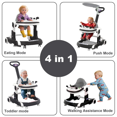 Multifunctional Baby Walker Sunshade – Anti-Rollover