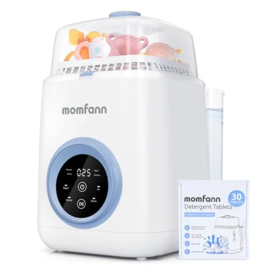 Nova Mart baby bottle washer and sterilizer with drying function, cleaning bottles, pump parts, and baby essentials efficiently.