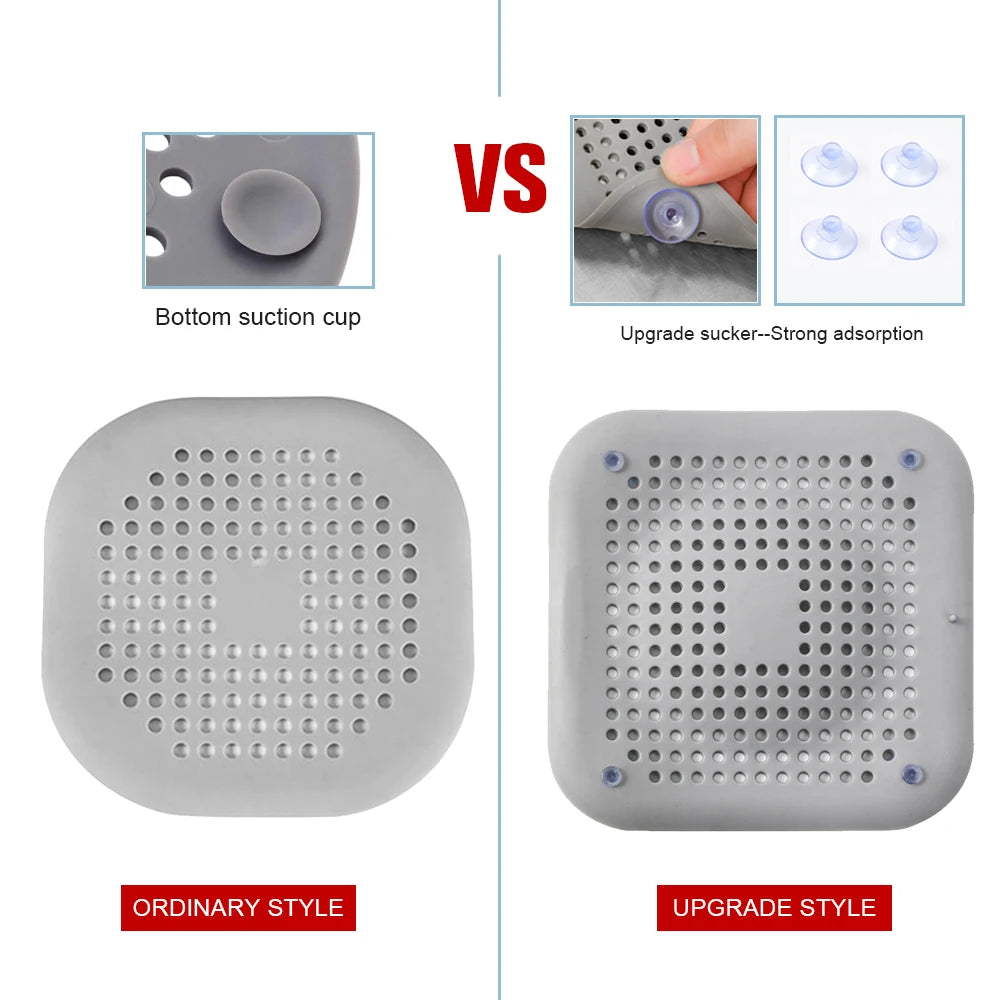Silicone Sink Strainer, Shower Drain Plug Hair Catcher, Bathtub Kitchen Sink Filter Screen Bathroom Accessories - Image 5