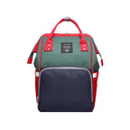 Large capacity Lequeen mummy diaper bag backpack by Nova Mart with multiple compartments for travel and baby essentials.