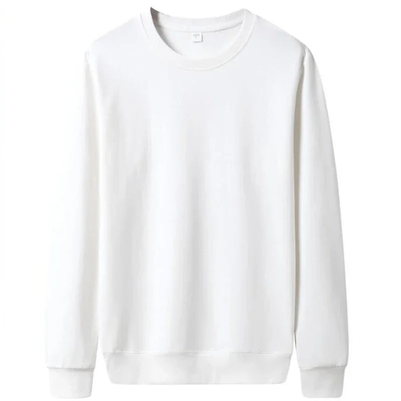 Men's solid color casual hoodie from Nova Mart, autumn streetwear pullover with a comfortable fit and simple design.