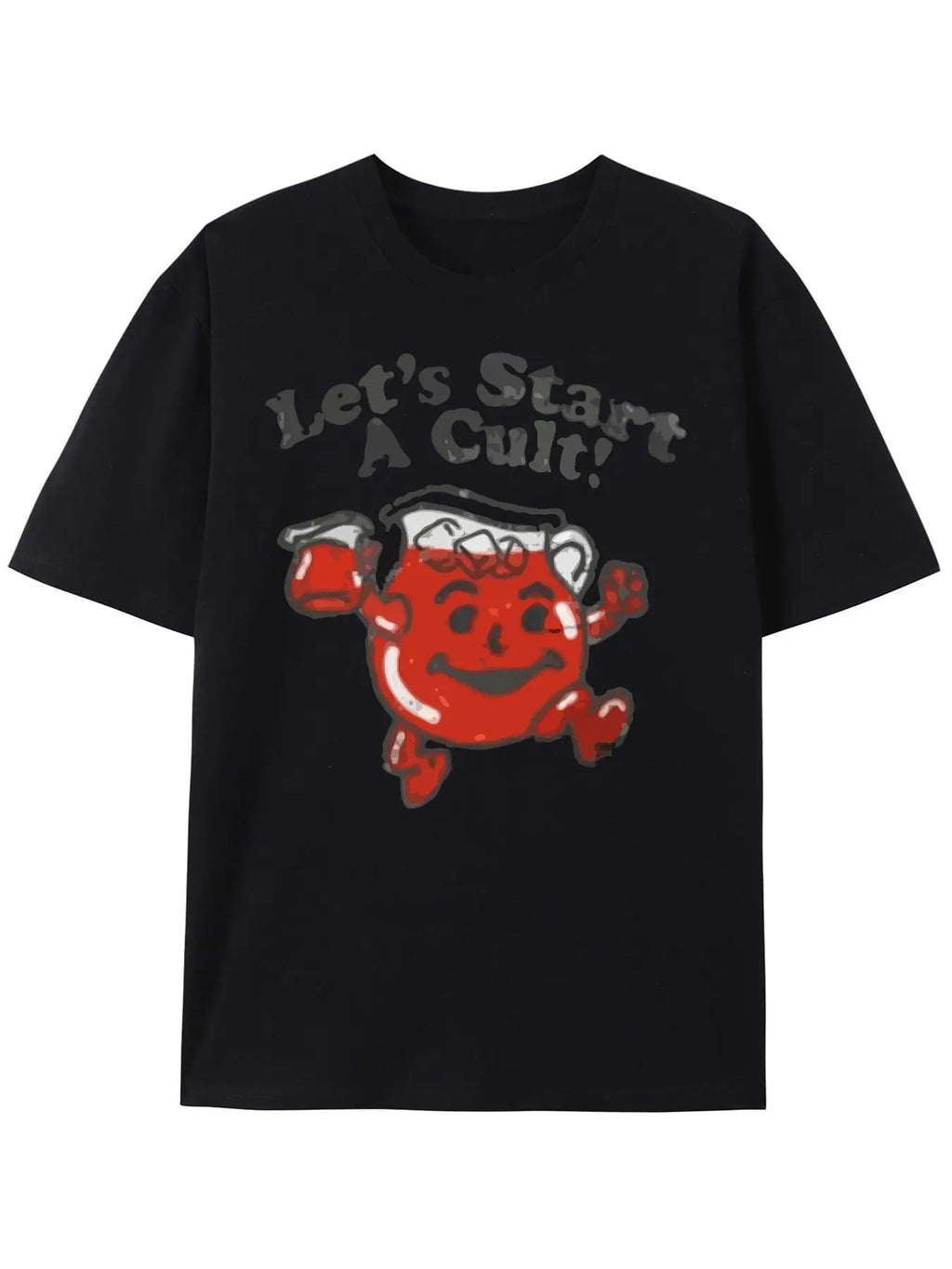 Men's Y2K street T-shirt by Nova Mart with retro letter print, made of pure cotton, casual men's fashion top.