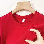 Men's Korean casual cotton round neck T-shirt by Nova Mart, shown in a relaxed fit with soft, breathable fabric.
