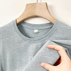 Men's casual cotton round neck T-shirt by Nova Mart, featuring a simple design and comfortable fit.