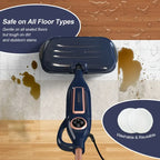 Nova Mart 10-in-1 Steam Mop Cleaner with 1300W power and rotating pad for effective floor cleaning.