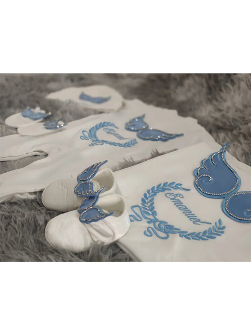 Newborn Angel Wings Outfit Set – White