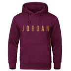 Men's hooded sportswear hoodie by Nova Mart, casual knit polyester pullover with a front pocket and adjustable hood.