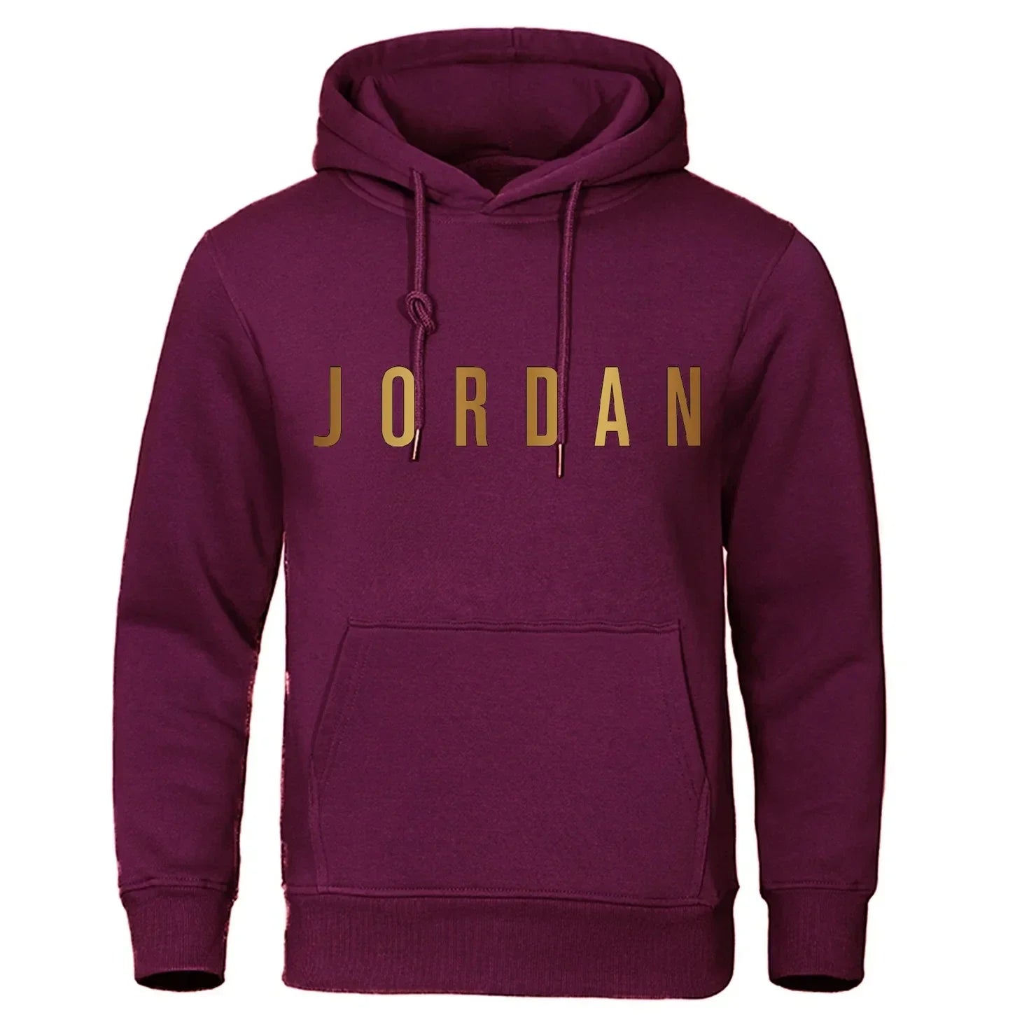 Men's hooded sportswear hoodie by Nova Mart, casual knit polyester pullover with a front pocket and adjustable hood.