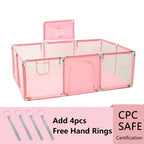 Large Nova Mart baby playpen with soft padding and ball pool for safe, fun play for kids.