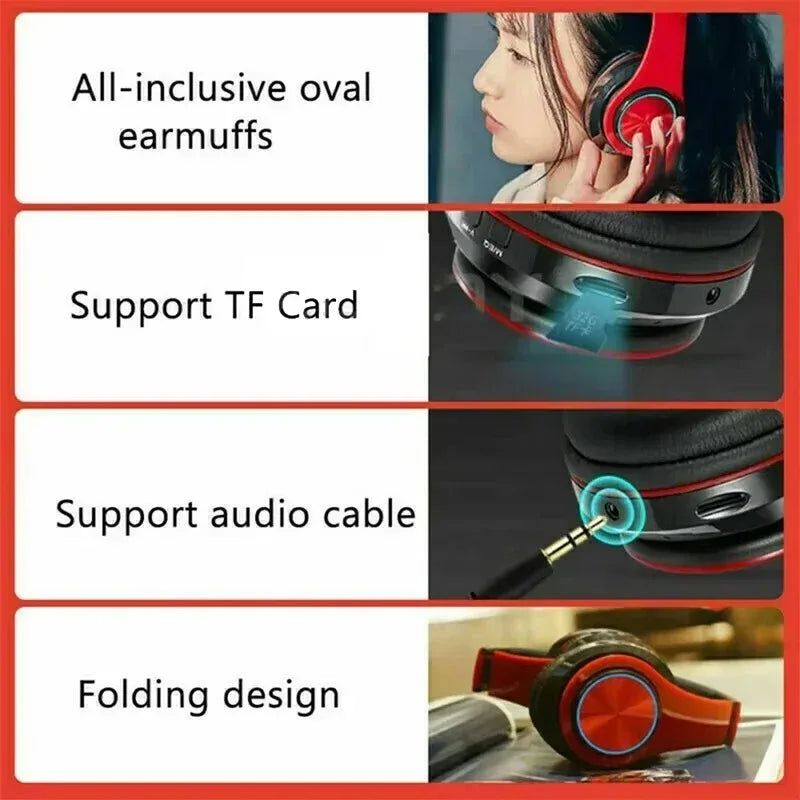 Nova Mart B39 ANC wireless headphones with stereo sound and 12-hour battery life, shown in black with earcup design.