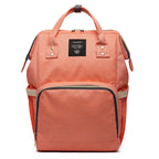 Large capacity Lequeen mummy diaper bag backpack by Nova Mart with multiple compartments, suitable for travel and baby essentials.