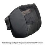 Nova Mart Doona & FooFoo stroller storage bag, 3-in-1 travel knapsack with multiple compartments and adjustable straps for convenience.