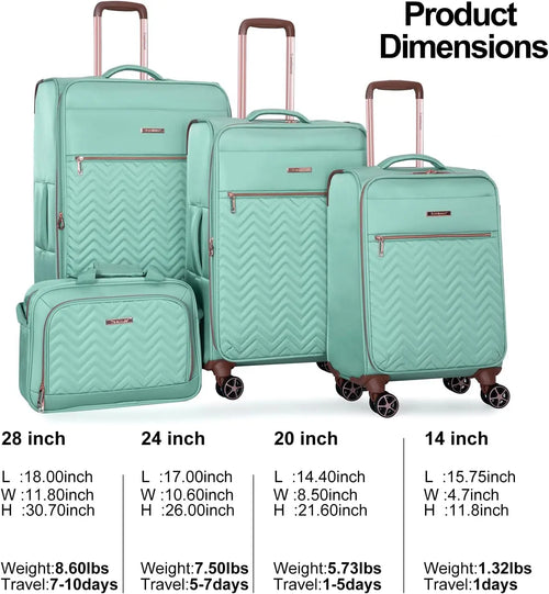 Travelhouse 4-Piece Softside – Expandable Spinner Wheels