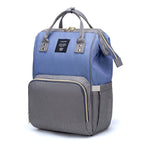 Large capacity Lequeen mummy diaper bag backpack by Nova Mart, featuring multiple compartments for travel and baby essentials.
