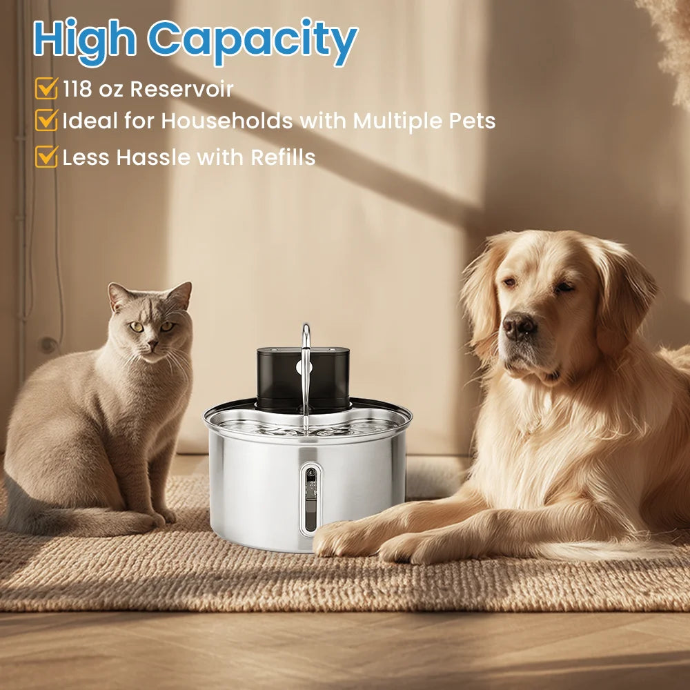 3.5L Stainless Steel Cat Sensor Water dispenser