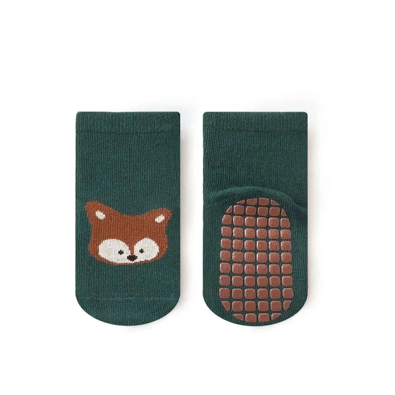 Homefish 6 Pairs Kids Non-Slip Socks – Cute Cartoon M L - Image 6