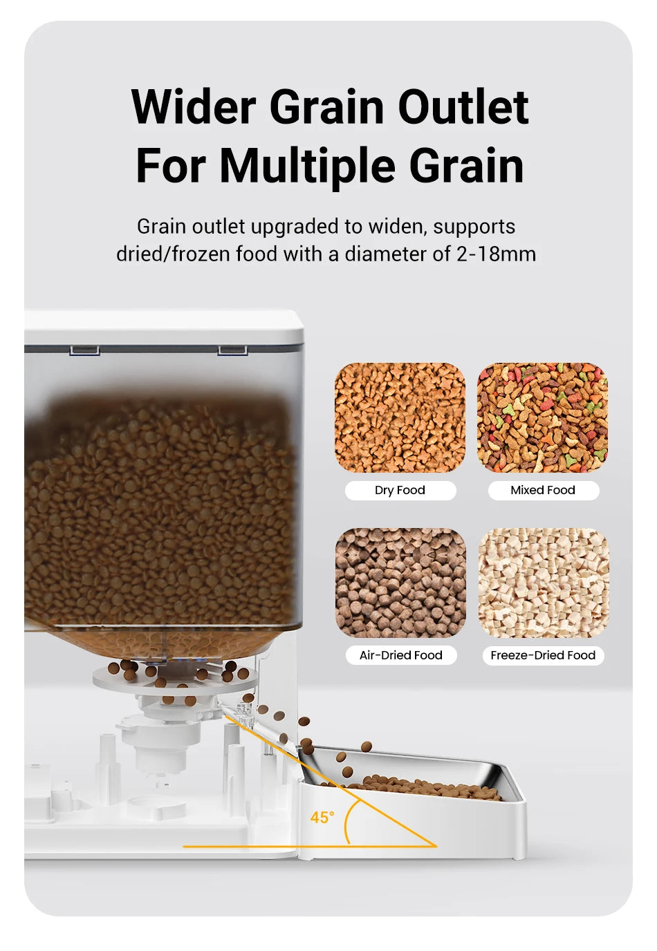 ROJECO 2In1 Automatic Pet Feeder Gravity Water Fountain 8.5L Button Version Auto Cat Kibble Dispenser with Water Refill Drinker - Image 14