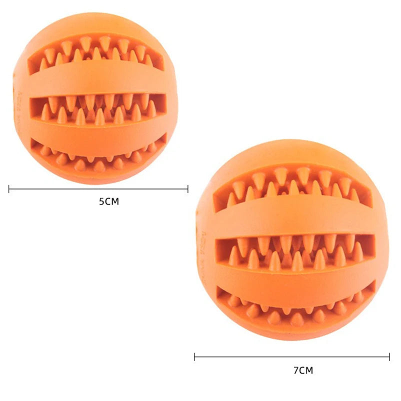 Pet toy Leaky food ball dog play exercise watermelon natural rubber leaky food cleaner teeth grinding elastic toy - Image 5