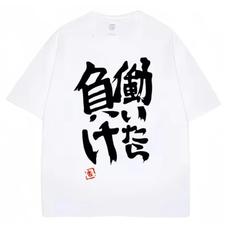 Anime Futaba Anzu print T-shirt by Nova Mart featuring cotton streetwear design with colorful anime character graphics.