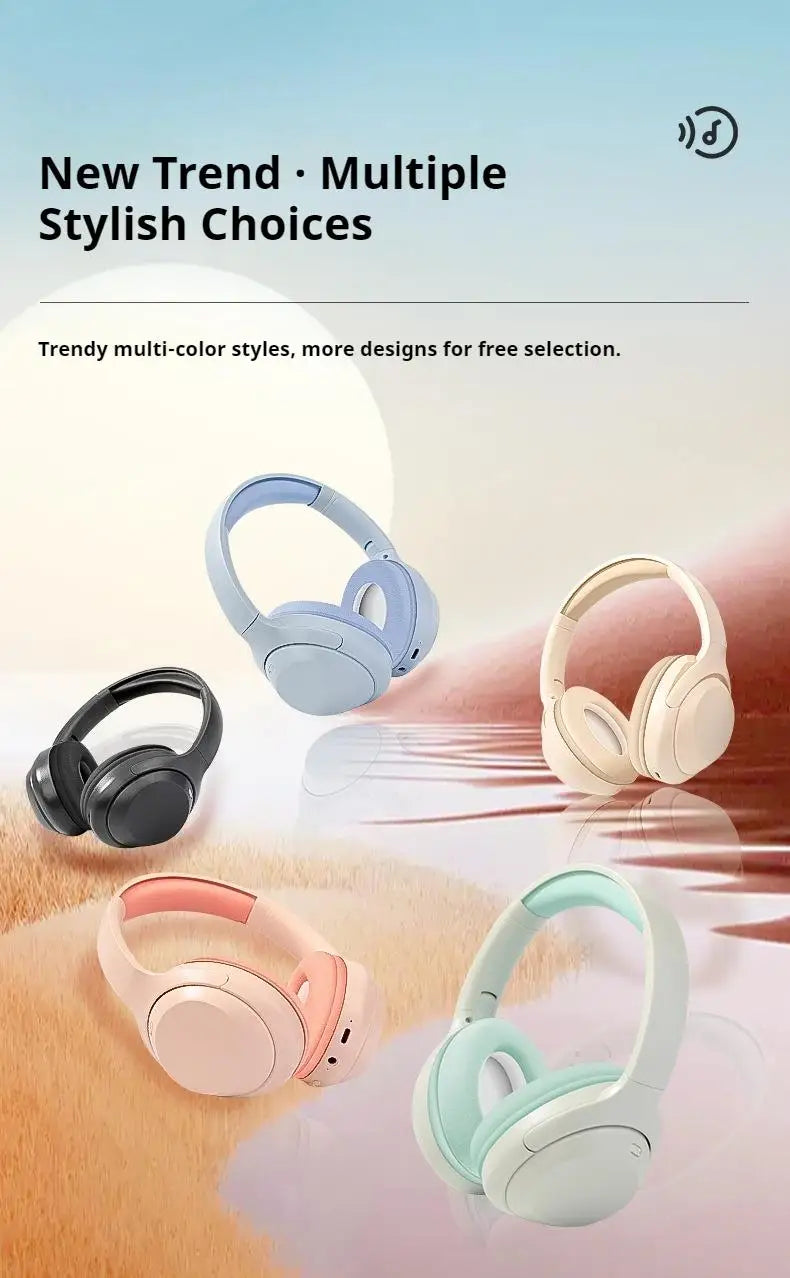 Wireless gaming headphones by Nova Mart with 360° surround sound, deep bass, HD microphone, and 20-hour battery life.