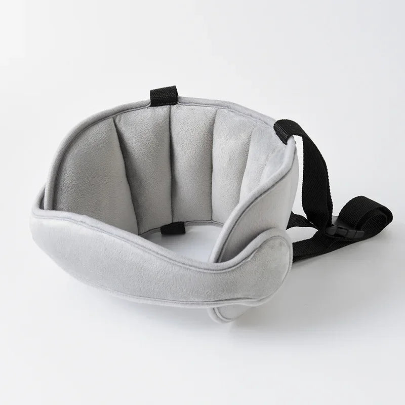 Adjustable baby safety head support strap by Nova Mart for secure sleep aid and comfort in car seats.